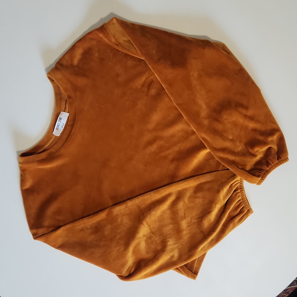 Mustard Velvet Top